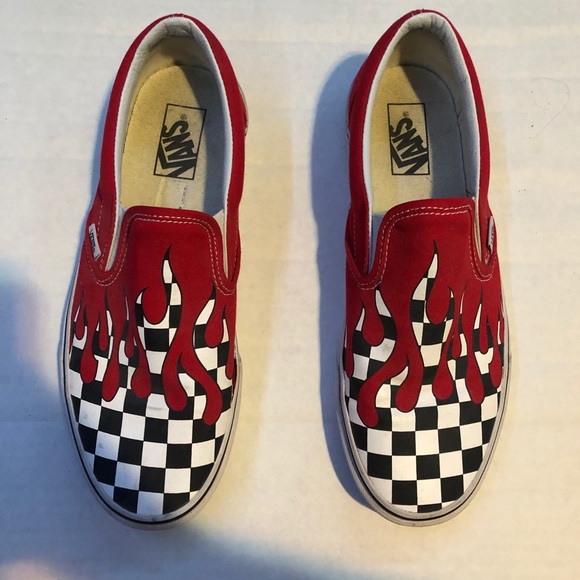red checkered drip vans